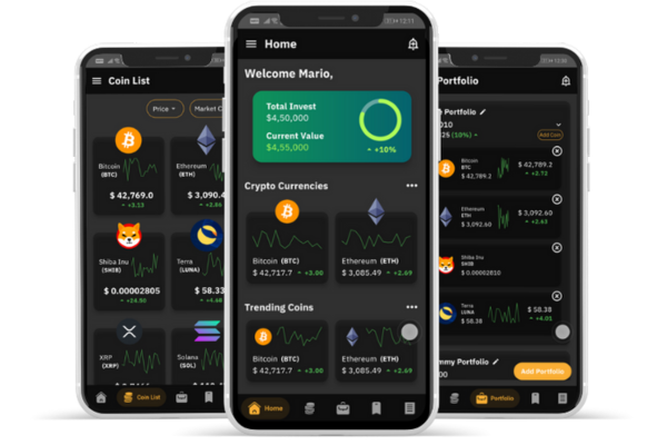 Crypto & Fintech — Exchange UI with security focus